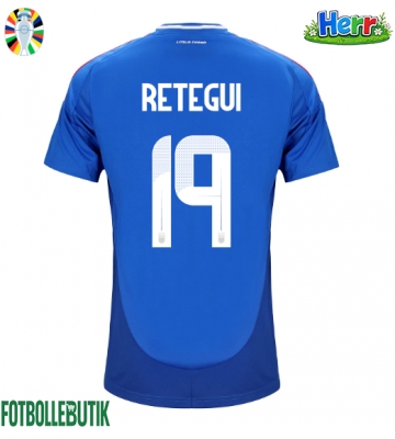 Italien Mateo Retegui #19 Hemmatröja EM 2024 Kortärmad